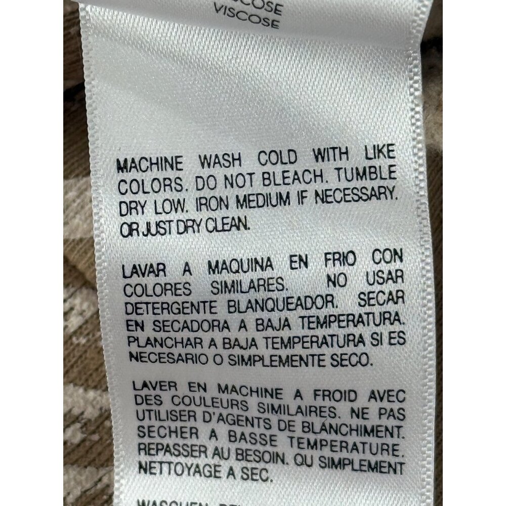 Mother Hugger Sweatshirt Zebra Print Long Sleeve Beige & Cream Womens Size S - Picture 10 of 10